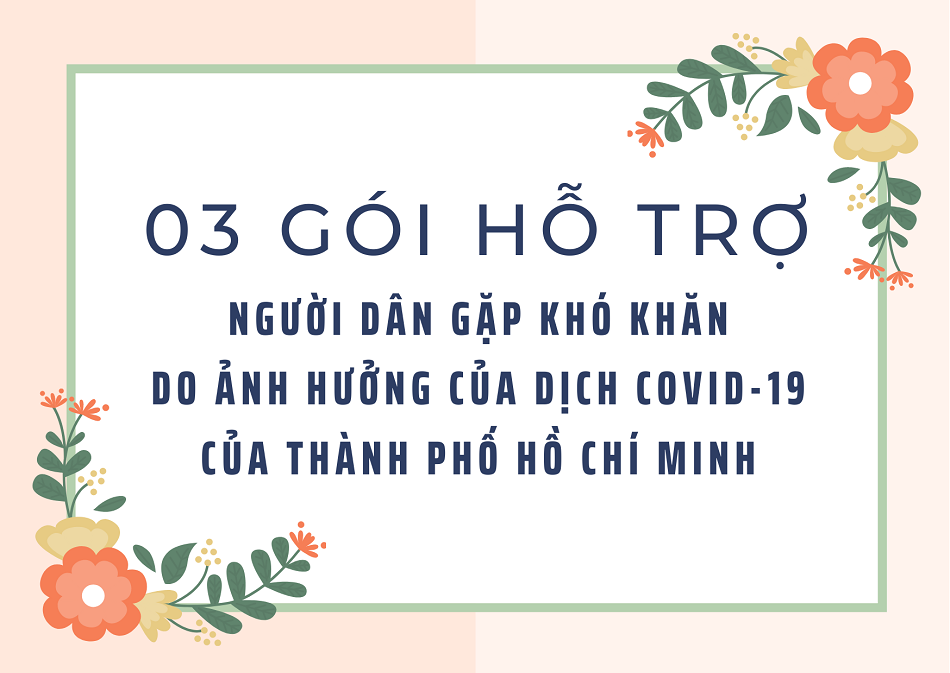 Infographic về ba gói hỗ trợ của Thành phố Hồ Chí Minh